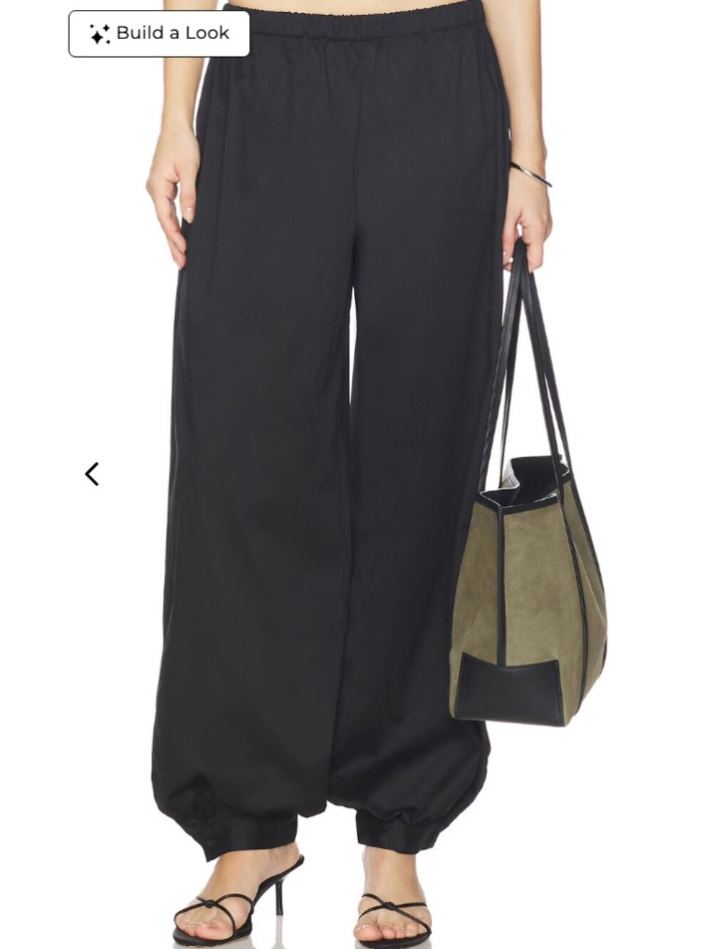 MORE TO COME Marissa Balloon Pant in Black Size S $78